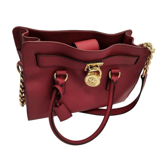 MICHAEL Michael Kors Hamilton Large‎ East-West Leather Satchel Bag - Picture 3 of 10